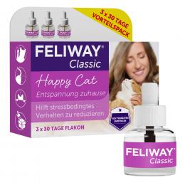 FELIWAY Classic - 3 x 30 Tage Vorteilspack an Nachfüllflakons, 3 x 48 ml