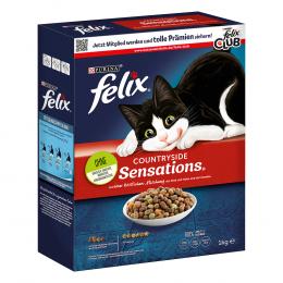 Angebot für Felix Countryside Sensations mit Rind -  Sparpaket: 4 x 1 kg - Kategorie Katze / Katzenfutter trocken / Felix / Felix Sensations.  Lieferzeit: 1-2 Tage -  jetzt kaufen.