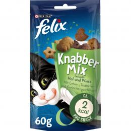 FELIX KnabberMix Hof und Wiese Katzensnack bunter Mix 4x60g