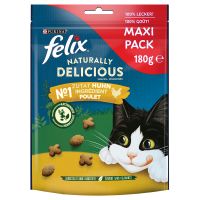 Felix Naturally Delicious Katzensnacks - Huhn & Katzenminze (3 x 180 g)