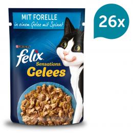 FELIX Sensations Gelees mit Forelle und Spinat 26x85g