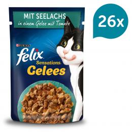 FELIX Sensations Gelees mit Seelachs und Tomate 26x85g