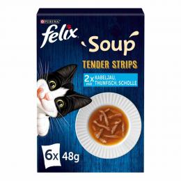 FELIX Soup Tender Strips Vielfalt aus dem Wasser 6x48g