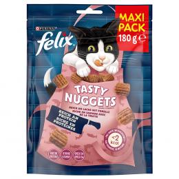 Angebot für Felix Tasty Nuggets Lachs und Forelle - 180 g - Kategorie Katzenfutter & Zubehör / Katzensnacks / Felix / Tasty Nuggets.  Lieferzeit: 1-2 Tage -  jetzt kaufen.