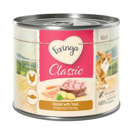 Angebot für Feringa Classic Meat Menü 6 x 200 g - Forelle & Huhn - Kategorie Katze / Katzenfutter nass / Feringa / Classic Meat Menü Dose.  Lieferzeit: 1-2 Tage -  jetzt kaufen.