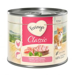 Feringa Classic Meat Menü Kitten 6 x 200 g - Lachs & Huhn