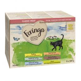 Angebot für Feringa Classic Meat Menü Schale 6 x 100 g - Mixpaket 1 (6 Sorten) - Kategorie Katze / Katzenfutter nass / Feringa / Classic Meat Menü Schale.  Lieferzeit: 1-2 Tage -  jetzt kaufen.