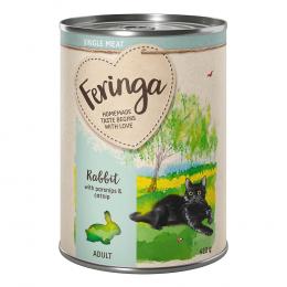 Feringa Single Meat Menü 12 x 410 g - Kaninchen mit Pastinake & Katzenminze