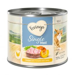 Feringa Single Meat Menü 6 x 200 g - Huhn mit Kürbis & Katzenminze