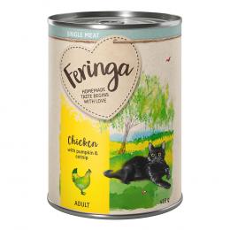 Feringa Single Meat Menü 6 x 410 g - Huhn mit Kürbis & Katzenminze