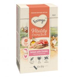 Feringa Vitality Creamy Snacks - Lachs mit Huhn (12 x 10 g)