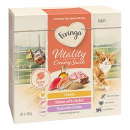 Feringa Vitality Creamy Snacks - Mix: 3 Sorten (24 x 10 g)