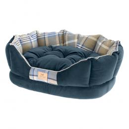 Ferplast Kuschelbett Charles, blau - Größe 70: L 68 x B 47 x H 25 cm