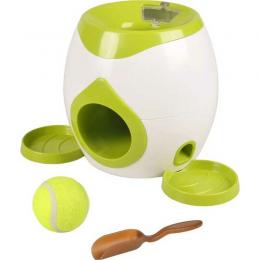 Flamingo Apportier- und Leckerlie-Spielzeug +Tennisball grau/gr�n