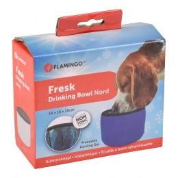 Flamingo Fresk Kühltrinknapf, Reisetrinknapf, blau - Ø 16 x H 10 cm