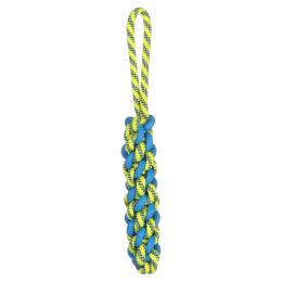 Flamingo Hundespielzeug Tofla Zerrseil mit Schlaufe - Größe S: L 38 x B 5 x H 5 cm