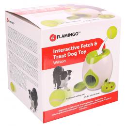 Flamingo Interaktives Spielzeug Fetch & Treat - inkl. Tennisball