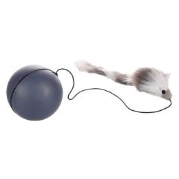 Flamingo Katzenspielzeug Ball mit Maus - 1 Stück
