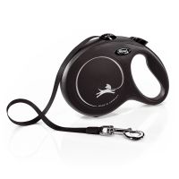 flexi New Classic Gurt-Leine L schwarz, 8 m,