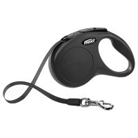 flexi New Classic Gurt-Leine S schwarz, 5 m,
