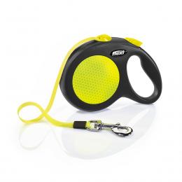 flexi New NEON Gurtleine 5m schwarz L