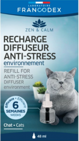 Francodex Anti-Stress-Diffusor-Nachfüllpackung Für Katzen 48 Ml