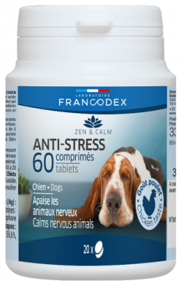 Francodex Anti-Stress-Ergänzungsmittel Für Hunde 60 Tabletten