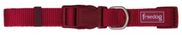 Freedog Basic Nylon Halskette Basic Nylon Halskette Rot Granat