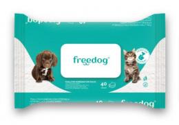Freedog Talkumpuder-Feuchttücher Für Hunde Und Katzen 40 Toallitas