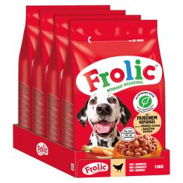 Frolic Geflügel, Gemüse + Reis - 6 kg (4 x 1,5 kg)