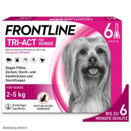 Frontline® TRI-ACT Hunde XS (2 - 5 kg) - 6 Pipetten x 0,5 ml