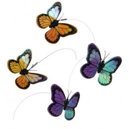 Funny Butterfly Ersatz Schmetterlinge - 4 Stück Ersatz-Schmetterlinge