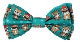 FuzzYard Xmas Hunde Bowtie - Disco Deers - M-L