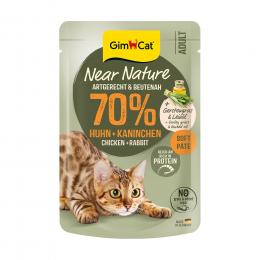 GimCat Near Nature 16 x 85 g - Huhn & Kaninchen