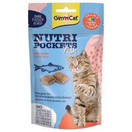 GimCat Nutri Pockets Fish - Sparpaket: mit Lachs (6 x 60 g)