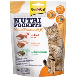 GimCat Nutri Pockets -Sparpaket Malt-Vitamin Mix (3 x 150 g)