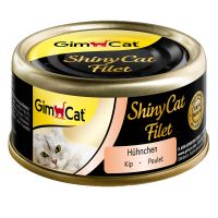 GimCat ShinyCat Filet Dose 6 x 70 g - Hühnchen