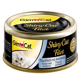 GimCat ShinyCat Filet Thunfisch und Anchovis 6x70g