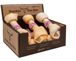 Gloria Pets Rawhide Kaut Snackys Nudos Mango Flavor 6 Unidades