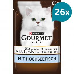 GOURMET A la Carte Hochseefisch, Reis und Gemüse 26x85g