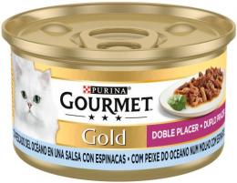 Gourmet Gold Double Pleasure Ozean Mit Fisch Und Spinat 85 Gr