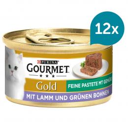 GOURMET Gold Feine Pastete mit Gemüse Lamm & grüne Bohnen 12x85g