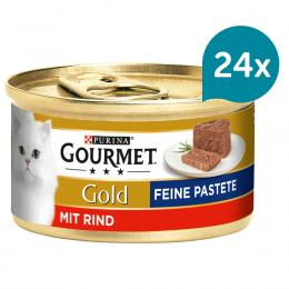 GOURMET Gold Feine Pastete mit Rind 24x85g