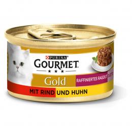 GOURMET Gold Raffiniertes Ragout Duetto mit Rind und Huhn 24x85g