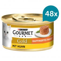 GOURMET Gold Raffiniertes Ragout mit Huhn 48x85g