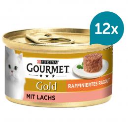 GOURMET Gold Raffiniertes Ragout mit Lachs 12x85g