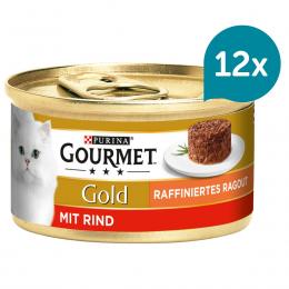 GOURMET Gold Raffiniertes Ragout mit Rind 12x85g