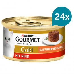 GOURMET Gold Raffiniertes Ragout mit Rind 24x85g