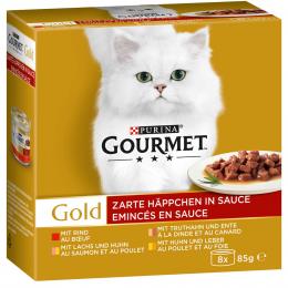 GOURMET Gold Zarte Häppchen in Sauce Mixpaket 48x85g