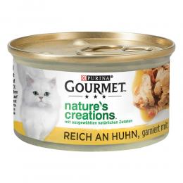 Gourmet Nature's Creations 12 x 85 g - Huhn mit Spinat & Tomaten